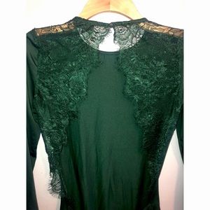 SHEIN Backless Lace Bodysuit Size Medium